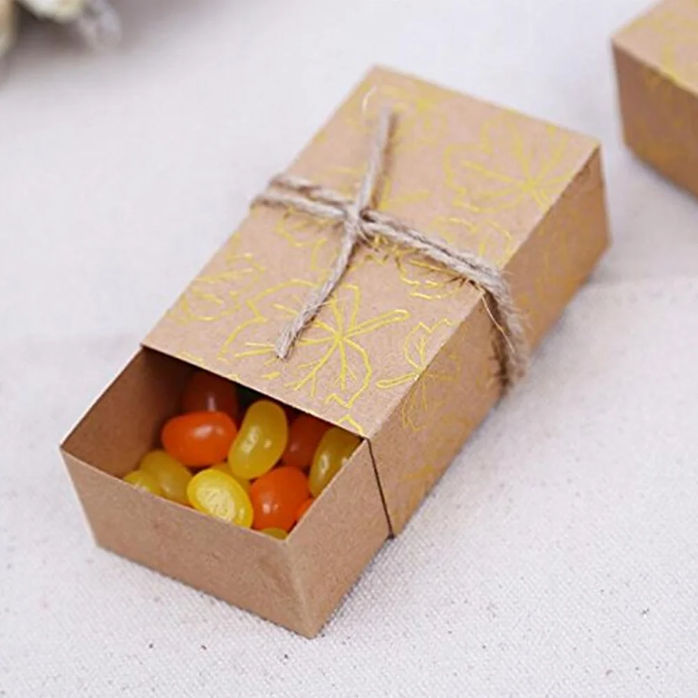 Kraft Paper Drawer Box Handmade Soap Party Gift Craft Candy Packaging Brown Cardboard Boxes