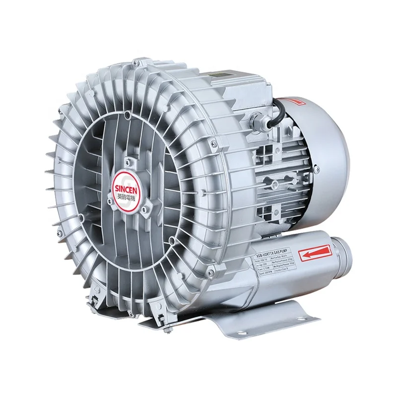 SINCEN Regenerative Blowers and ring blower and pneumatic aerator for aquaculture 20HP 15KW380v blower fan