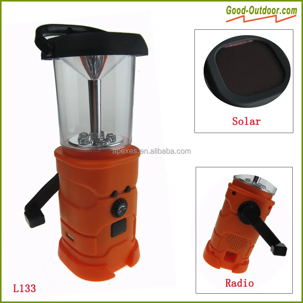 Hot selling multi-functional dynamo solar lamp lantern with radio