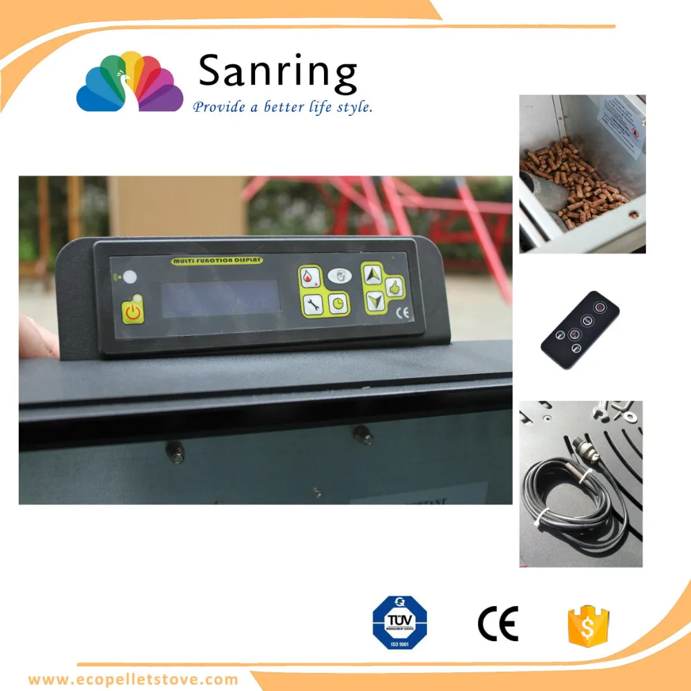 pelet machine wood pellet wood burning stove with water jacket with CE & TUV