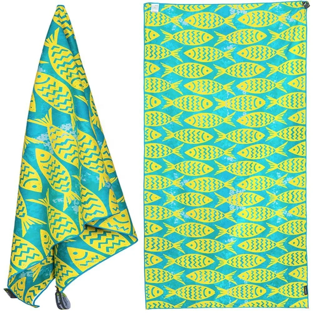 Wholesale Printed Microfiber Sport Towels Custom Microfibre Sublimated Beach Swimming Pool Towel