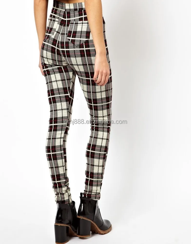 Tube Pants in Plaid Check china products