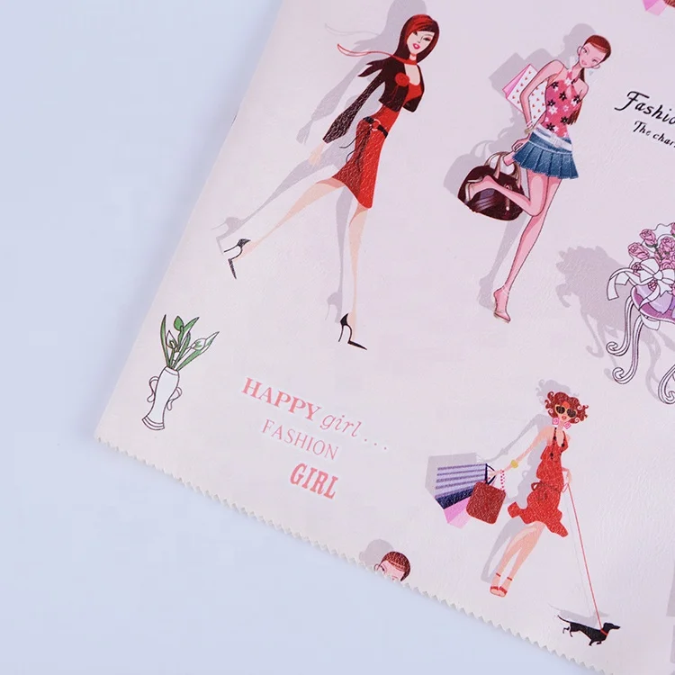  2019 г. Shaoxing оптовая продажа водонепроницаемая модная женская ткань из искусственной кожи с принтом и ПВХ покрытием 100% полиэстер