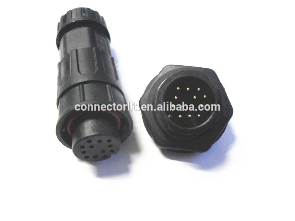 llt пайки с кабелем панельные 12 контакты водонепроницаемый разъем