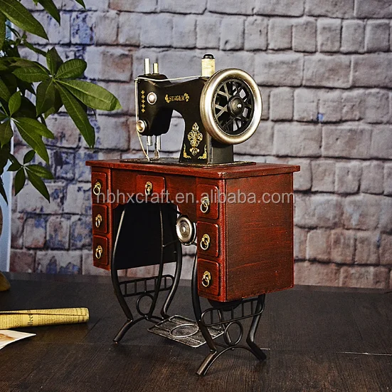 YWJT0046 HAOXUAN metal sewing machine antique model craft decorations