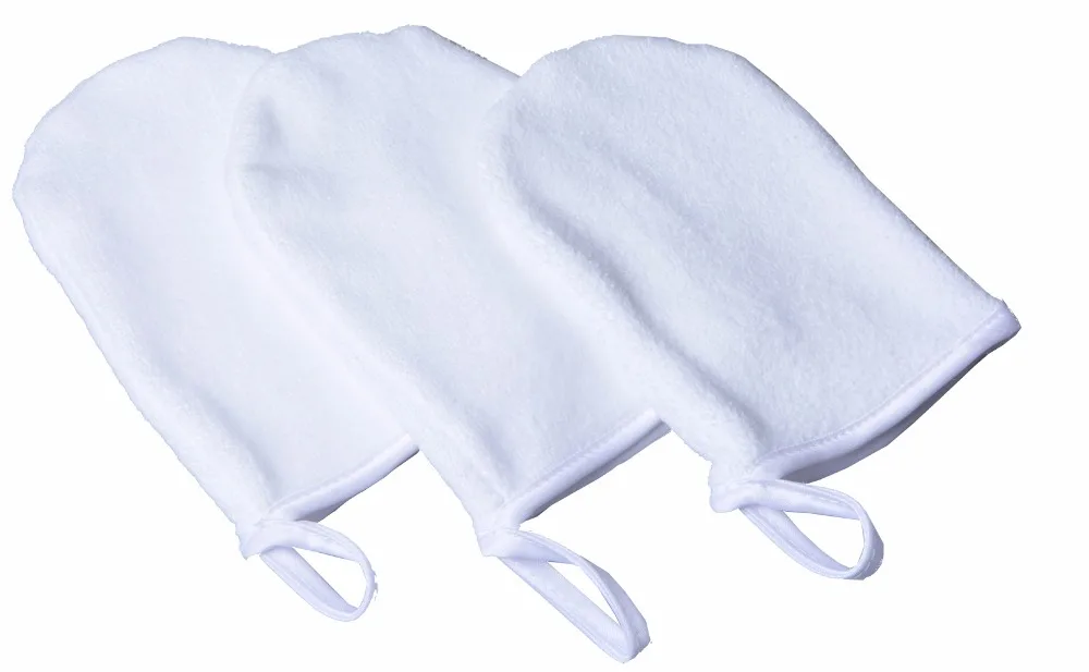 Microfiber Face Cleansing Gloves Reusable Facial Cloth Pads Makeup Remover Glove