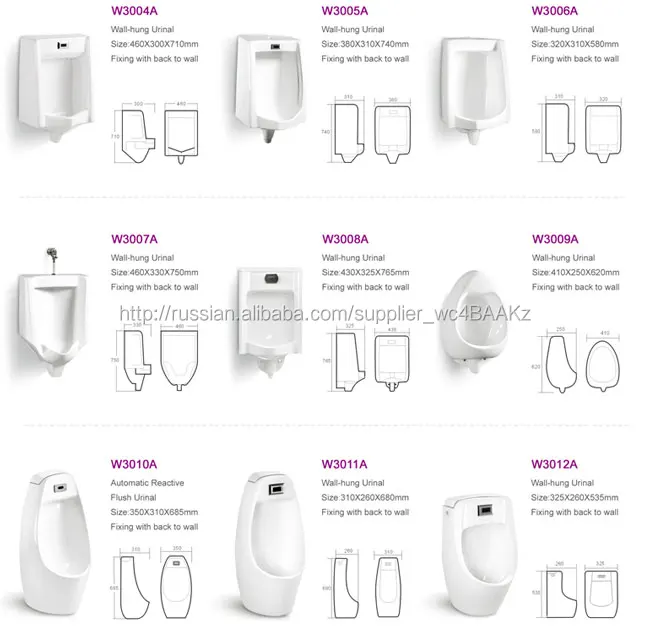 Керамическая сантехника настенные настенный писсуар