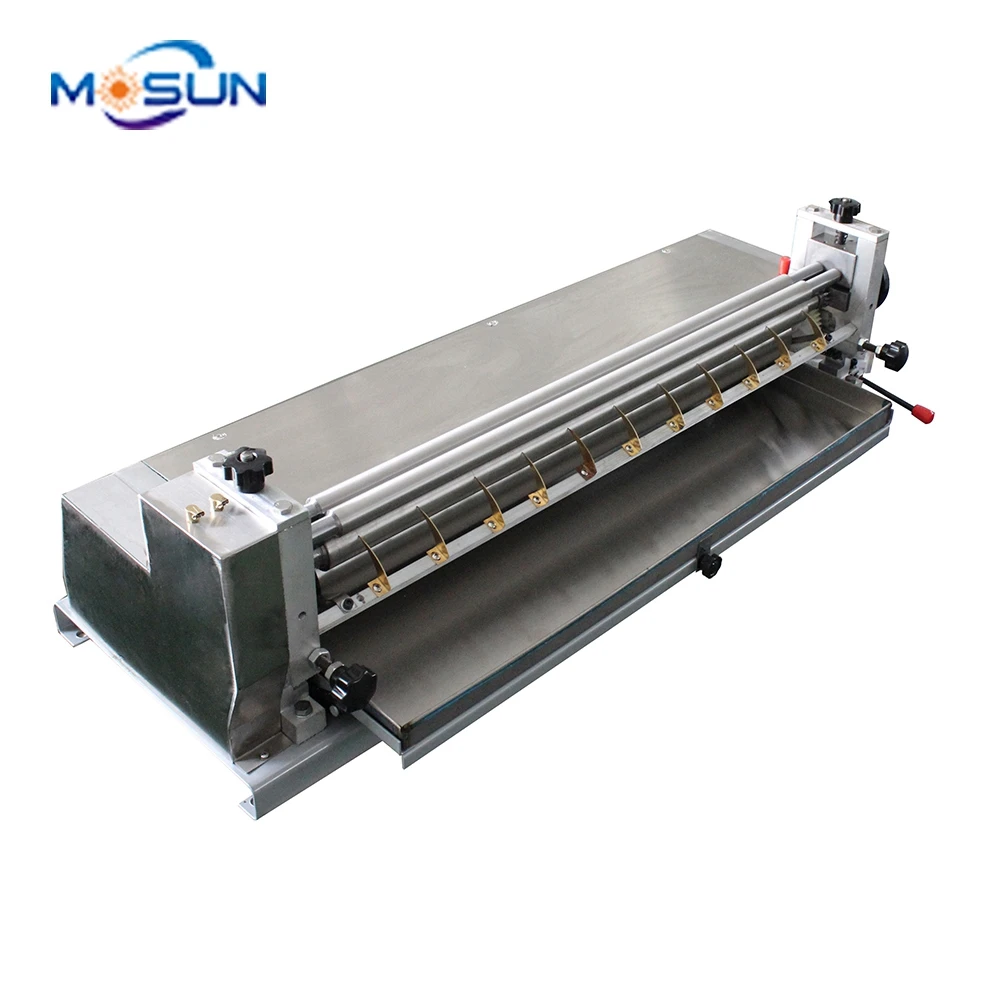 JS-700A Semi automatic Small Desktop Hard Cover Paper Board Glue Machine Stainless steel Gluing Machine