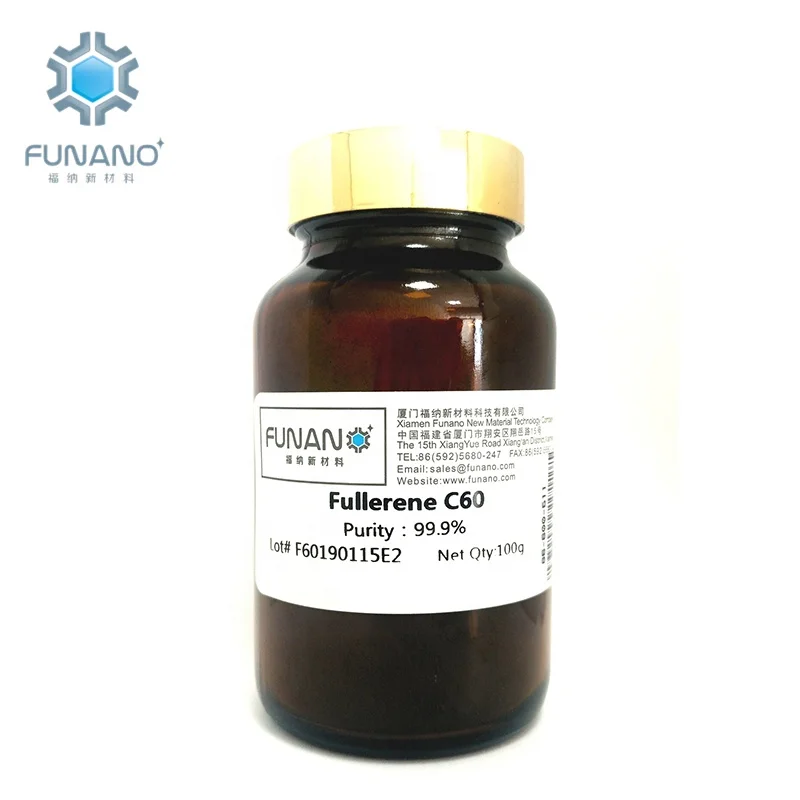 
Funano Pharmaceuticals Intermediates Carbon Chemicals Raw Materials Cosmetics OE Carbide Powder 99.9% CAS 99685968 Fullerene C60 