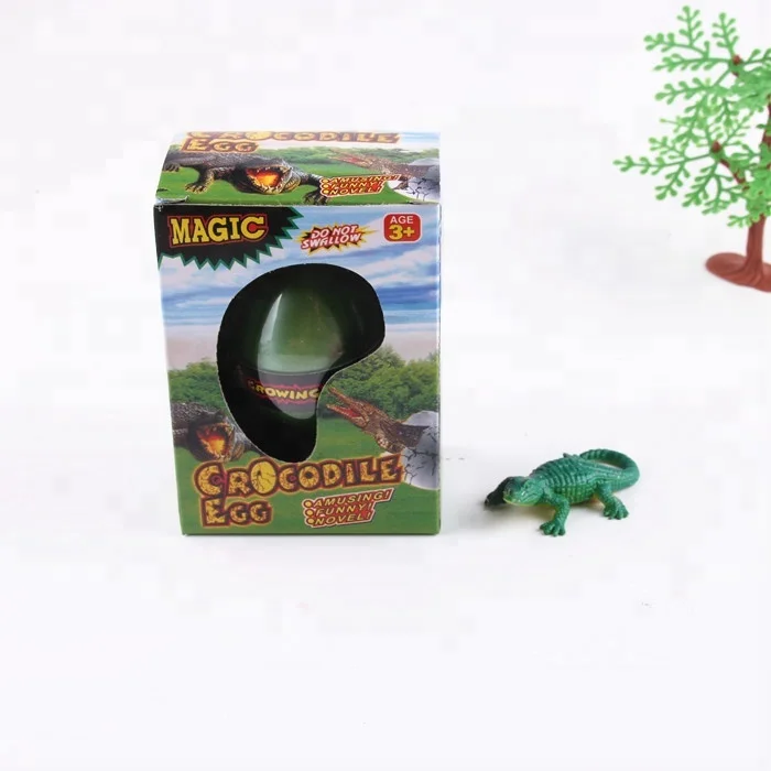 2018 new novelty Gift Box Hatching Inflatable Animals Growing Pet Dinosaur Turtle Lizard Swelling Eggs child gift Toys wholesale