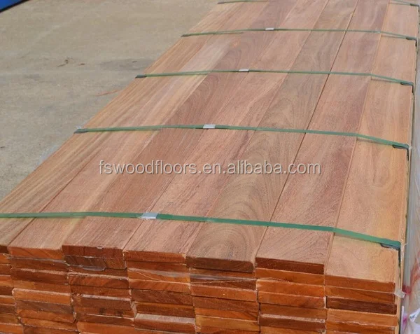 Reddish Brazilian teak hardwood decking boards