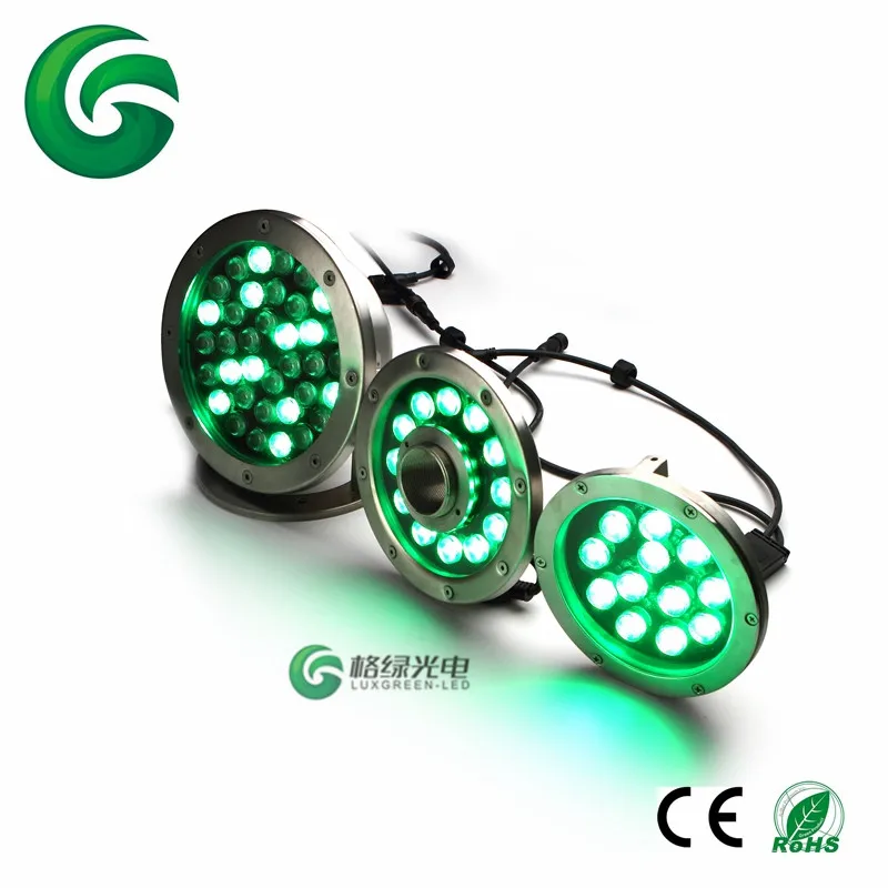 CE&ROHS DC24V  IP68 led super bright RGB 3in1 dmx 512 swimming pool led light underwater light