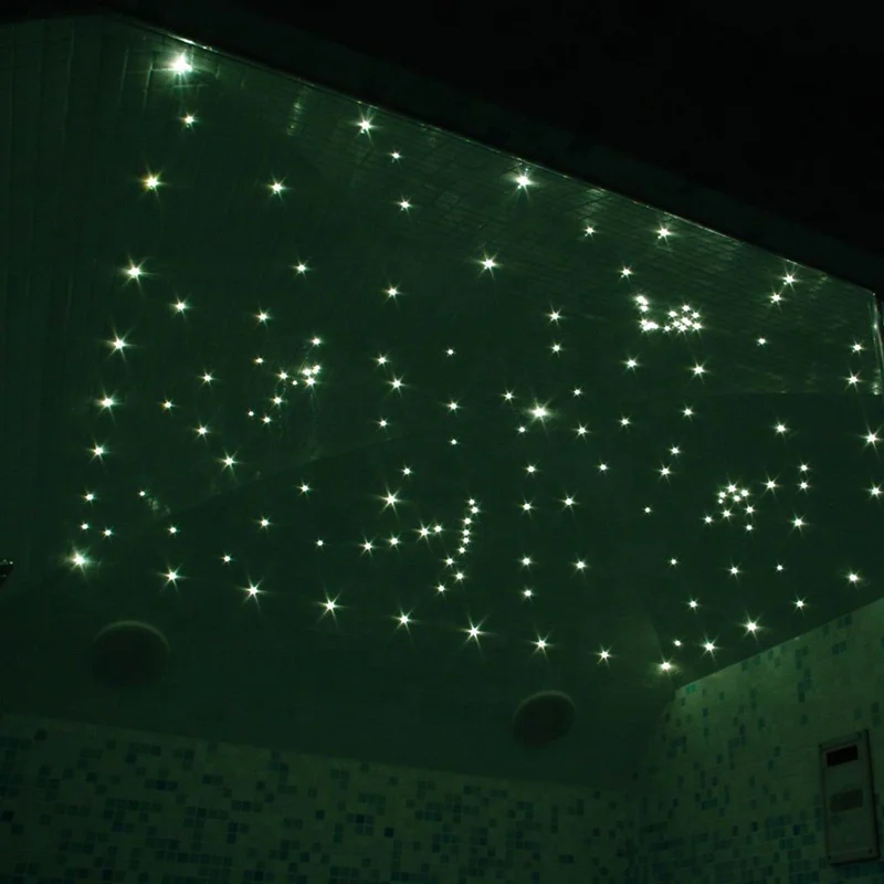 pmma end glow Plastic Optical Fiber factory price with black jacket star ceiling light