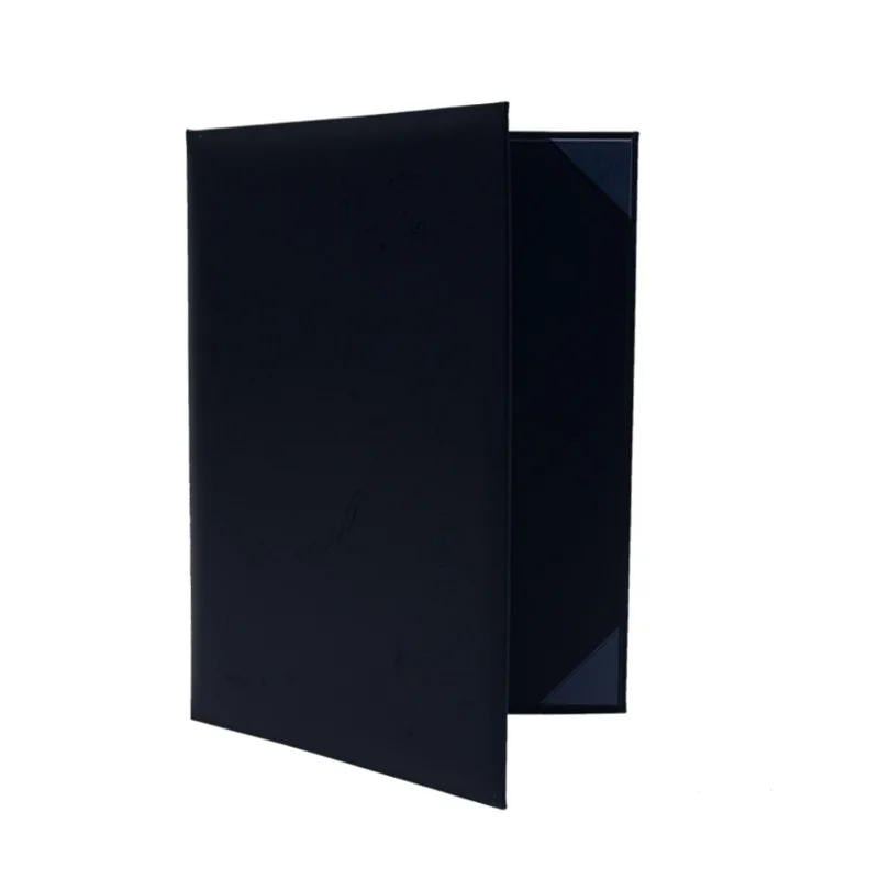 Custom certificate holder with hot stamped logo,leather certificate folder,diploma folder for school