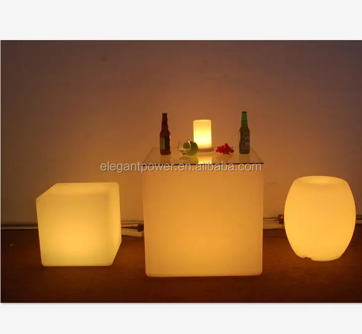 Водонепроницаемый светодиодный куб стул освещение для