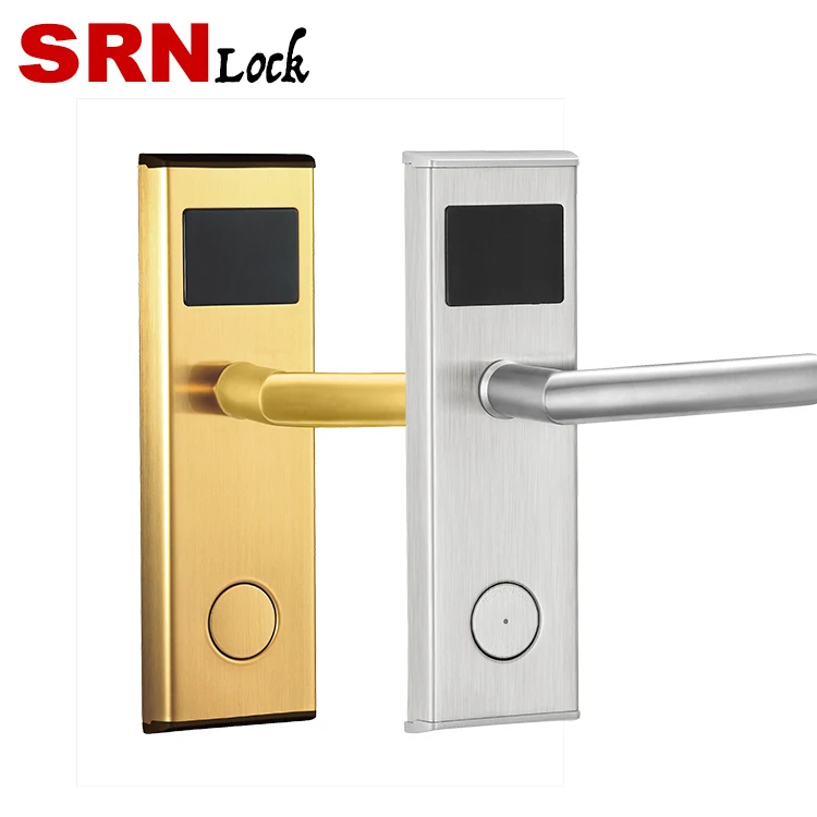 
electronic RFID Read door lock with key and card 