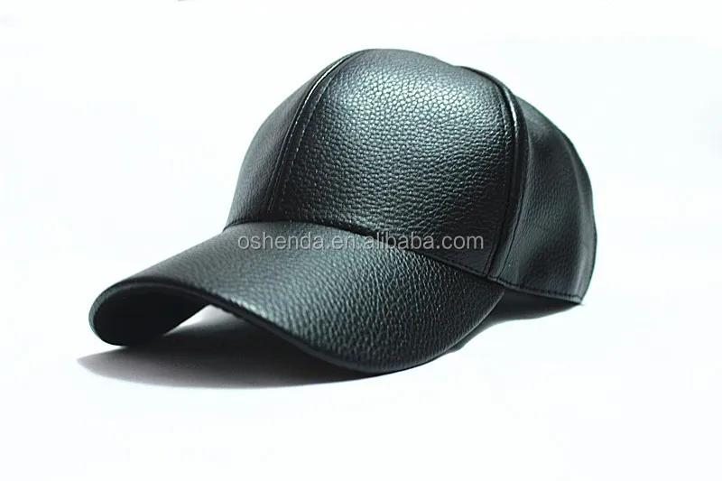 2016 best sale winter promotional stylish PU leather baseball cap