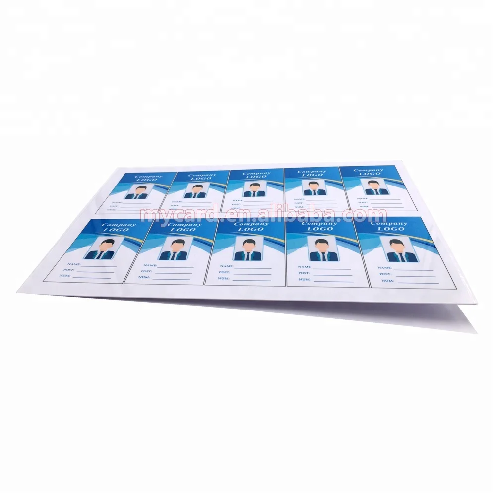 Good Quality A4 size Inkjet Printable PVC Plastic Sheets for ID cards
