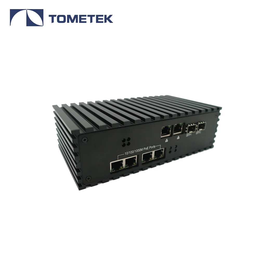 Fanless  POE ports mini pc intel quad core cpu 3855U windows10 micro computer pfsense thin client