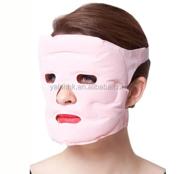 Tourmaline Magnetic Gel Face Slimming  Ice Beads Facial Mask Massage Mask Magnetic Therapy Gel Face Slimming Pink Massage Mask