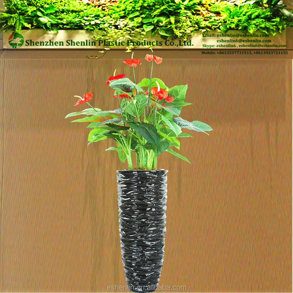 
Домашний офис, Свадебный декор, пластиковые декоративные искусственные орхидеи, красное растение антуриума с цветочными горшками 