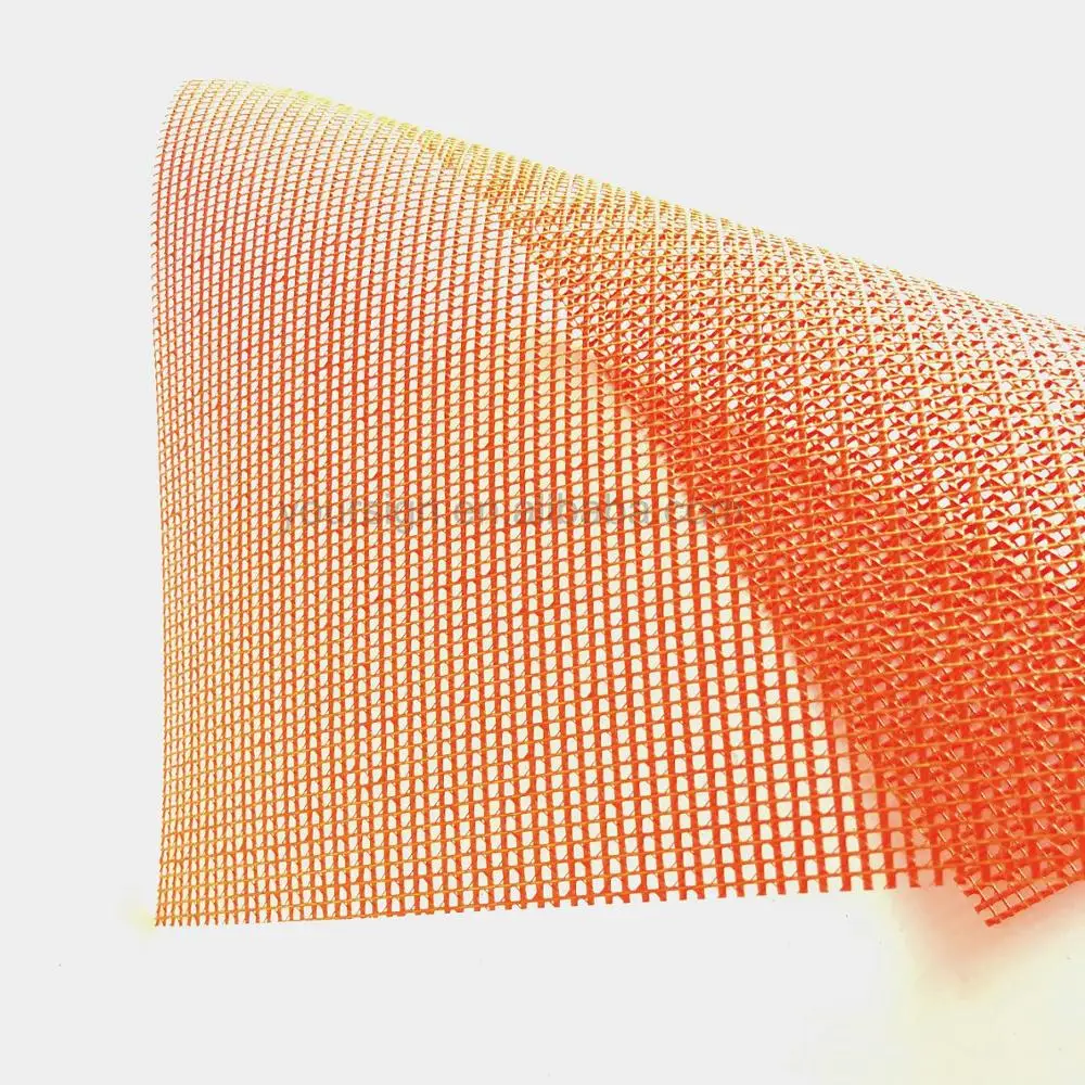 Оранжевый цветной пластиковый сетчатый виниловый брезент, виниловые многоцветные сетчатые брезенты для больших нагрузок, цветные перфорированные брезенты