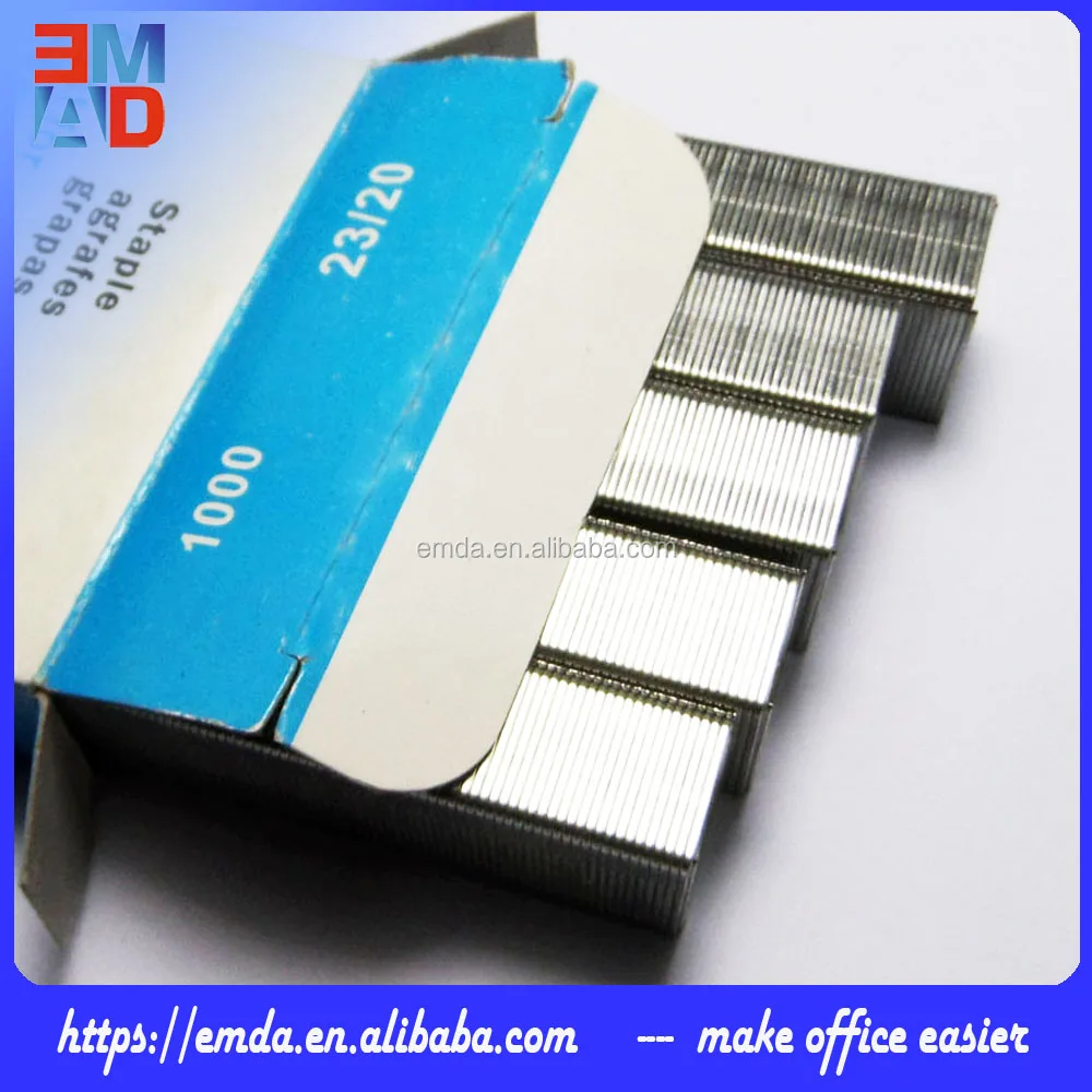 Professional Factory Office Silver Galvanized Heavy Duty Staples 23/20