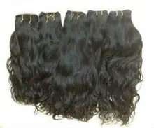 100% indian natural virgin human hair machine weft