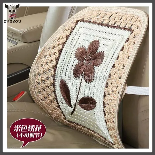 
 Поддерживающая подушка для спинки автомобильного сиденья с цветком из ледяного шелка  