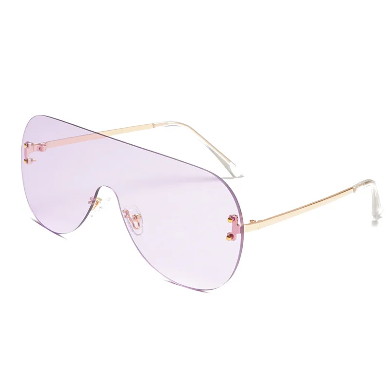 2021 New Fashion High Quality Unisex One Piece Lens Oversized Sunglasses