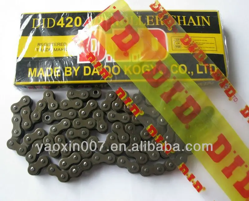 cheap DID 420,428 motorcycle roller chain kits for indonesia ,south Americal