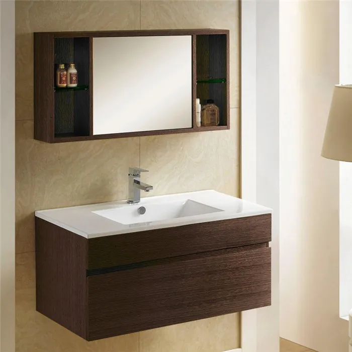 artificial stone integrated basin top quality  vanity cabinet