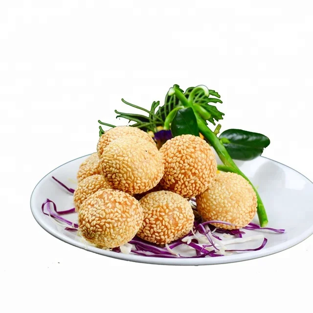 Chinese Pastries Food Frozen Sesame Ball 20g Vegan Snack with Halal