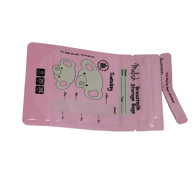 Breast milk bag Pink5