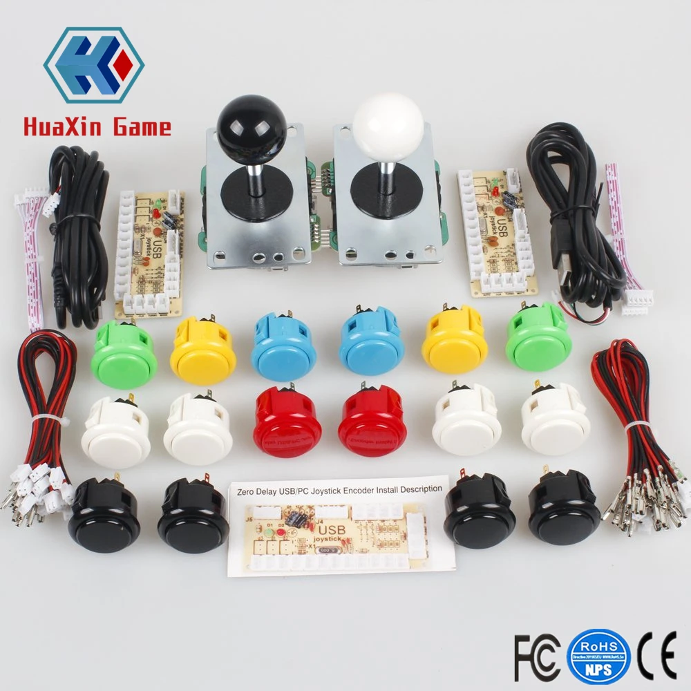 
Classic 2 Player Sanwa Arcade Video Games Kit DIY Bundle for PC Joystick & Raspberry Pi RetroPie DIY Projects & Mame Jamma Part 