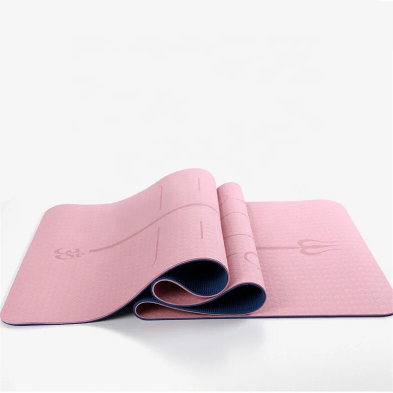 2019 high quality custom print private label tpe eco-friendly yoga mat for yoga beginner