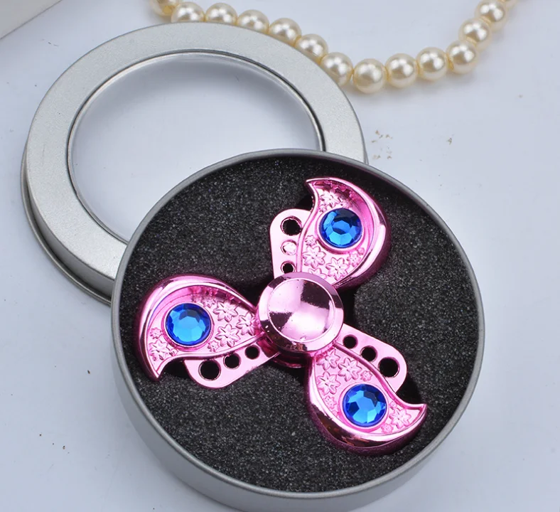 
Crystal Rainbow Metal EDC Hand Spinner Finger Fidget Gyro Kids Adult Focus Toy 