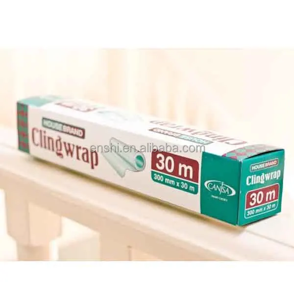 plastic food wrap 30cm 100m slider cutter dispenser packing