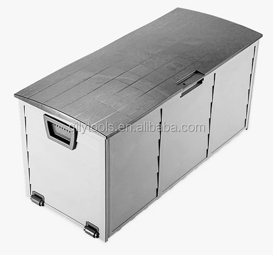 Big plastic container brown box