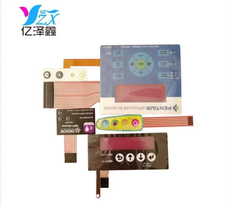 Digital Printing custom  graphic overlay waterproof membrane switch Chinese manufacturer