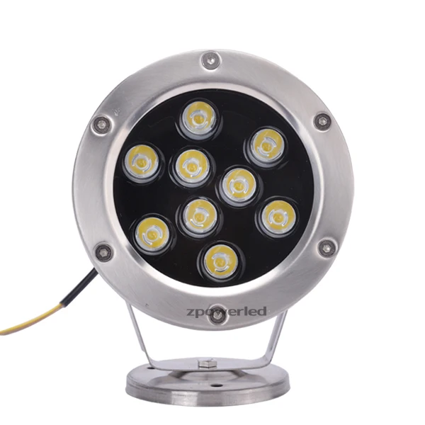 Waterproof IP68 9w dmx multi color led underwater light