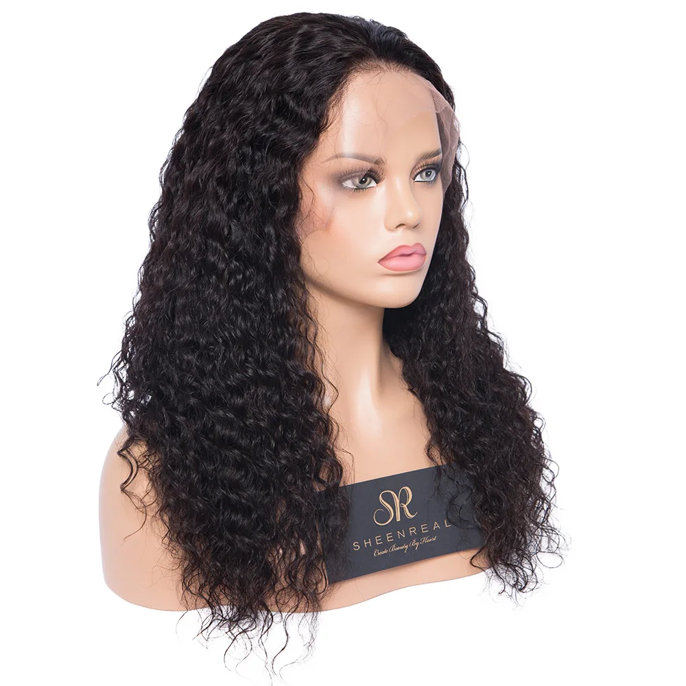 
New Arrival brazilian hair Water Wave wig 360 lace frontal wig with natural hairline 