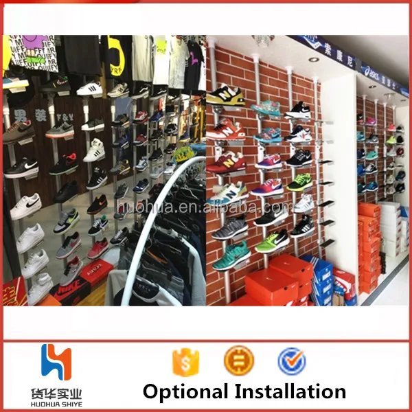 huohua hot sale saving space floor standing shoe shelves