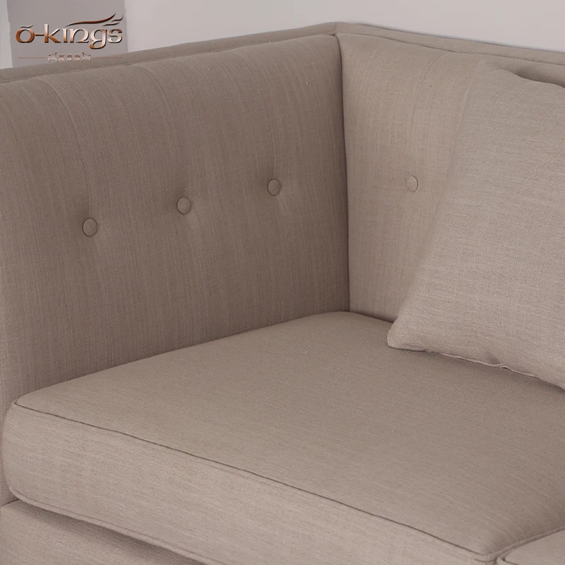 furniture living room sofa luxury Solid wood hotel lobby sofa design