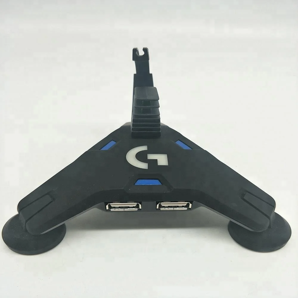 Logitech Mouse Gaming Mouse Cord Controller 4 port USB HUB Computer desktop assistant Mouse Wire clip