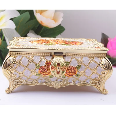 
Factory wholesale custom metal gift boxes trinket jewelry box 