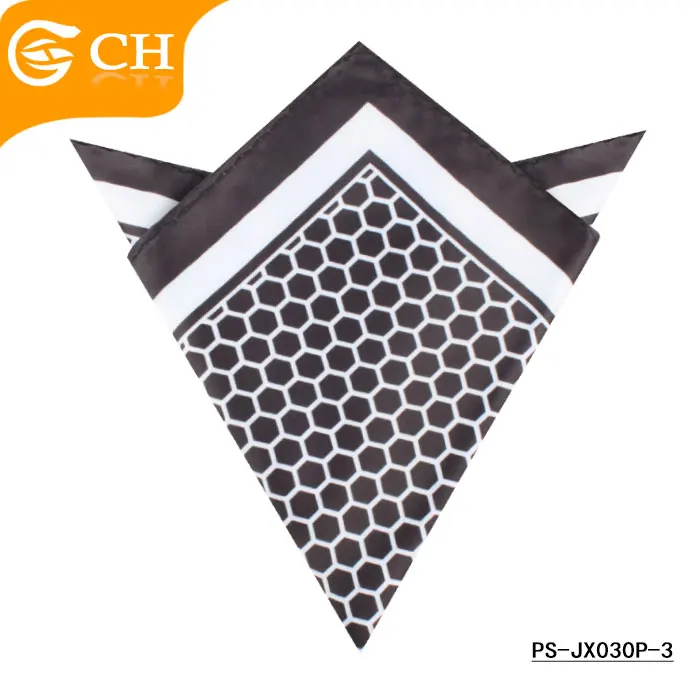 Недорогие высококачественные мужские шестигранные носовые платки из 100% полиэстера с