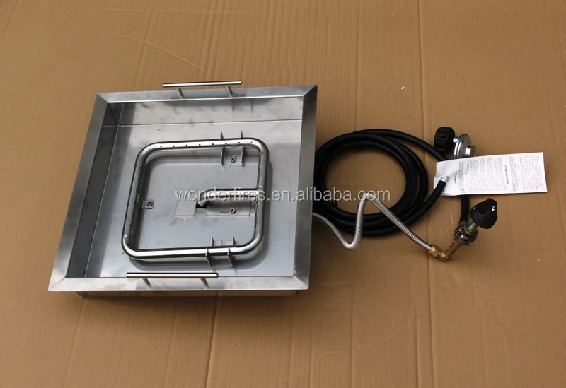 Square Magnesia outdoor Gas Fire Pit/outdoor fire pits