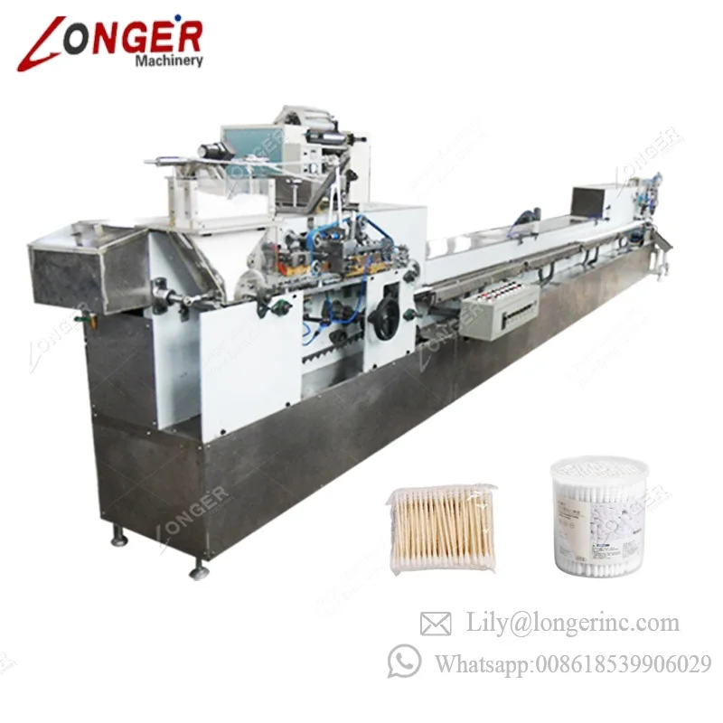 Best Price Automatic Product Line Double Head Plastic Sticks Q-Tip Ear Cleaning Stick Maker Cotton Buds Machine For Making Swabs