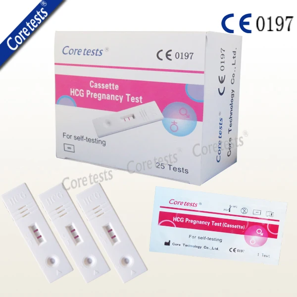 
High accuracy hcg rapid test device serum urine pregnancy test kits 